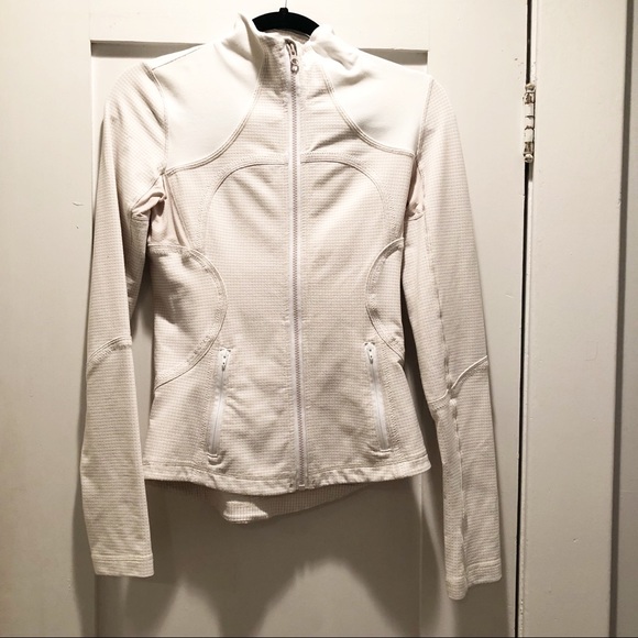lululemon athletica Tops - Lululemon Forme Jacket Dune/White Gingham